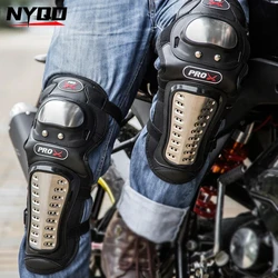 PRO X Motorcycle Racing Protective Gear Stainless Steel Knee Pad Elbow Pads Motocross Protect Guards Lightweight HX-P15