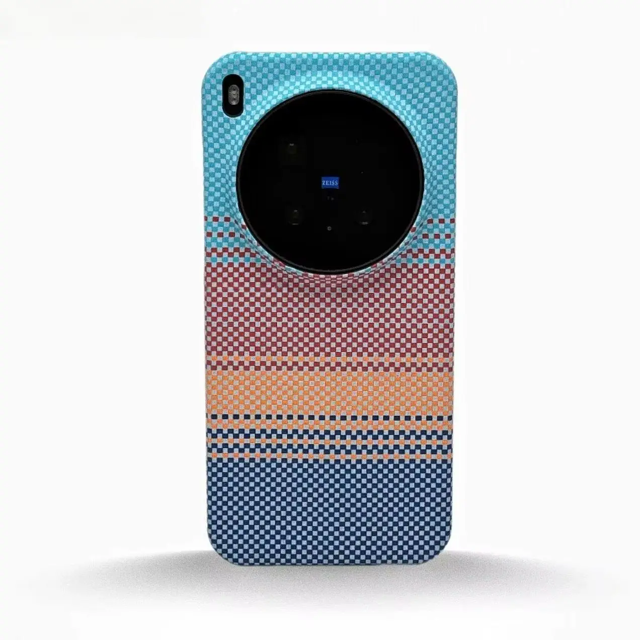 Slim Frameless Kevlar Carbon Fiber Sunset Pattern Phone Case For VIVO X300 Ultra Pro X300S For Magsafe Magnetic Charge PC Cover