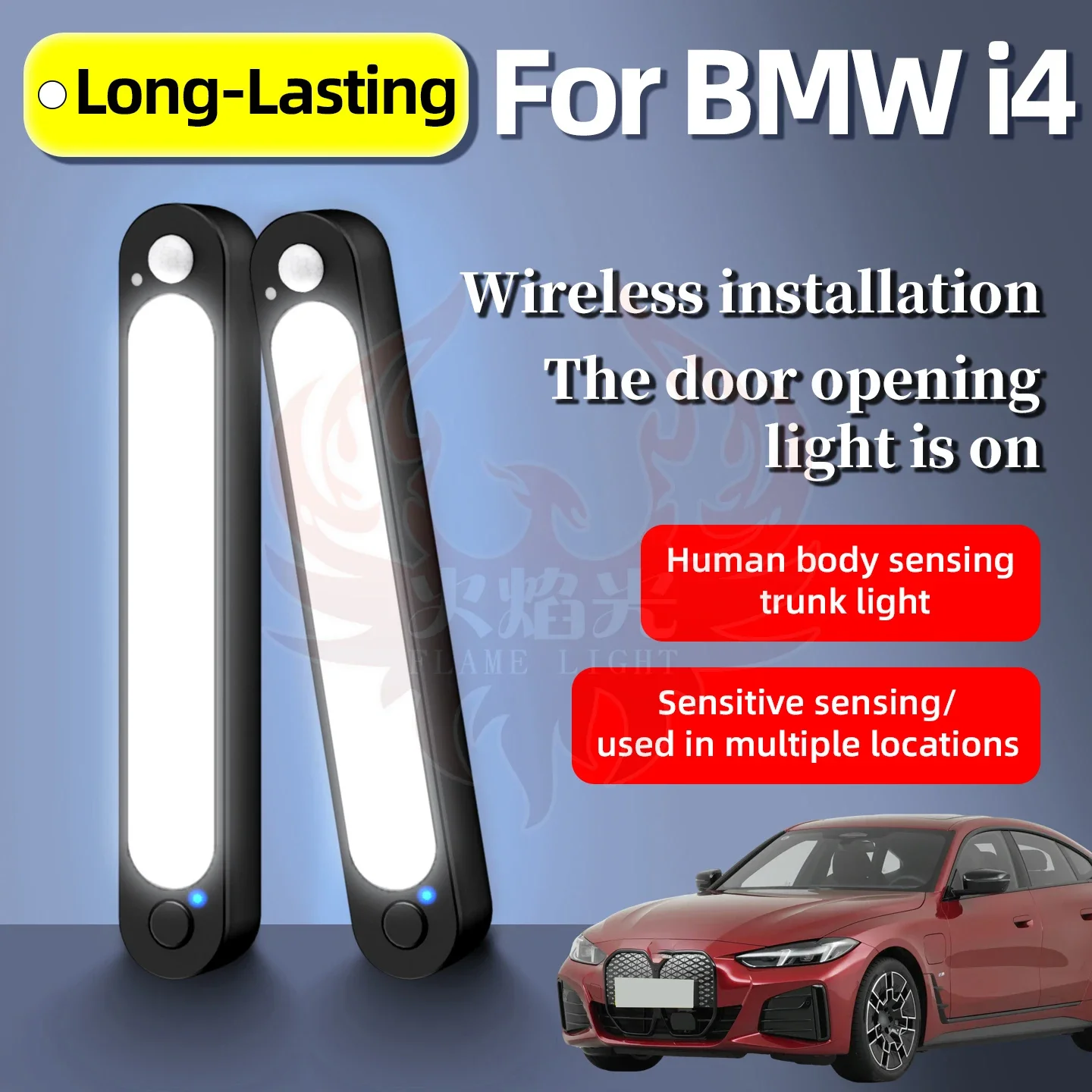 For BMW i4 Sensor Light Automatic Truck Lighting LED Magnetic Lamp Auto Ceiling Lamp Bars Dome Lighting High Brightness