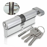 High Quality Lock Cylinder Accessories Cylinder Euro Multi-way Lock Silver Thumb Turn With Screw Against Theft