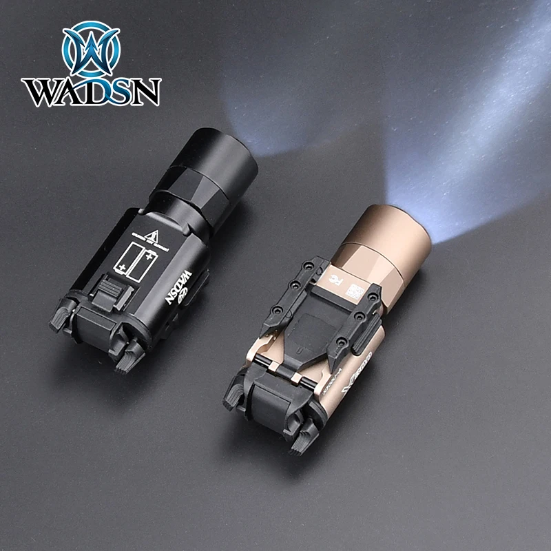 WASDN Weaponlight X300U X300 Ultra High Output LED Handgun Flashlight X400 Fit Picatinny Rail Pistol Airsoft Hunting Lighting