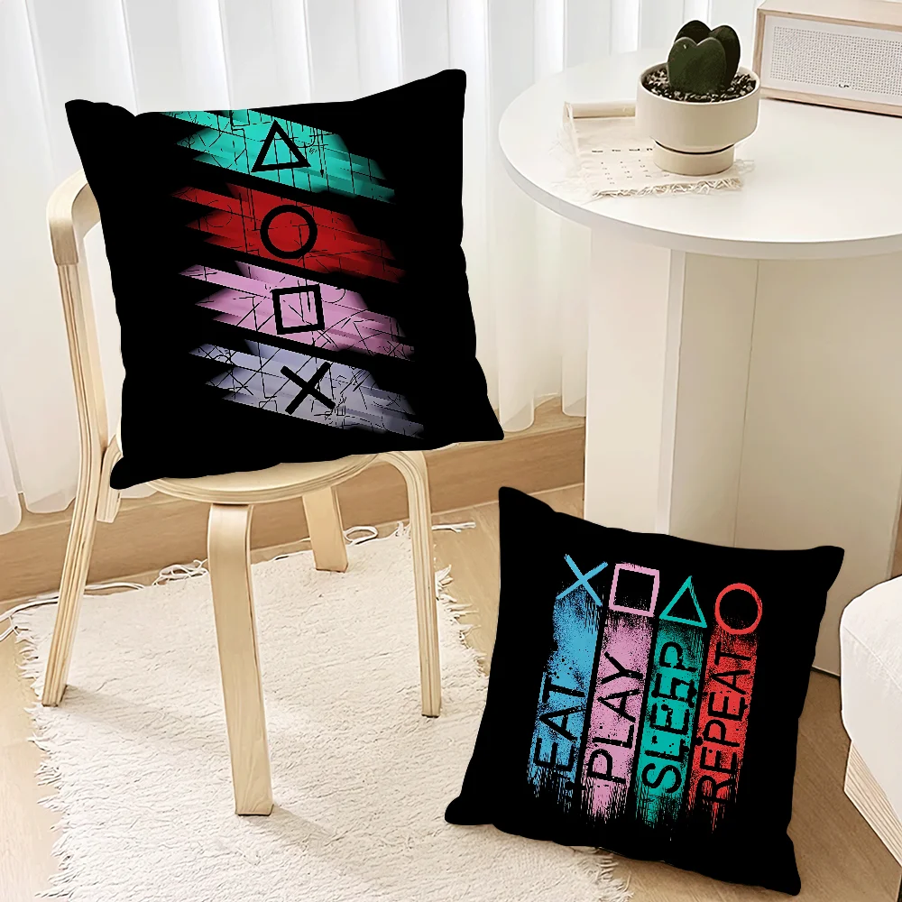 Cool P Play Station Fashion Gamer Cushion For Bedroom Car Coffee Shop Room Soft And Living Room Sofa Decorative Pillow Cover