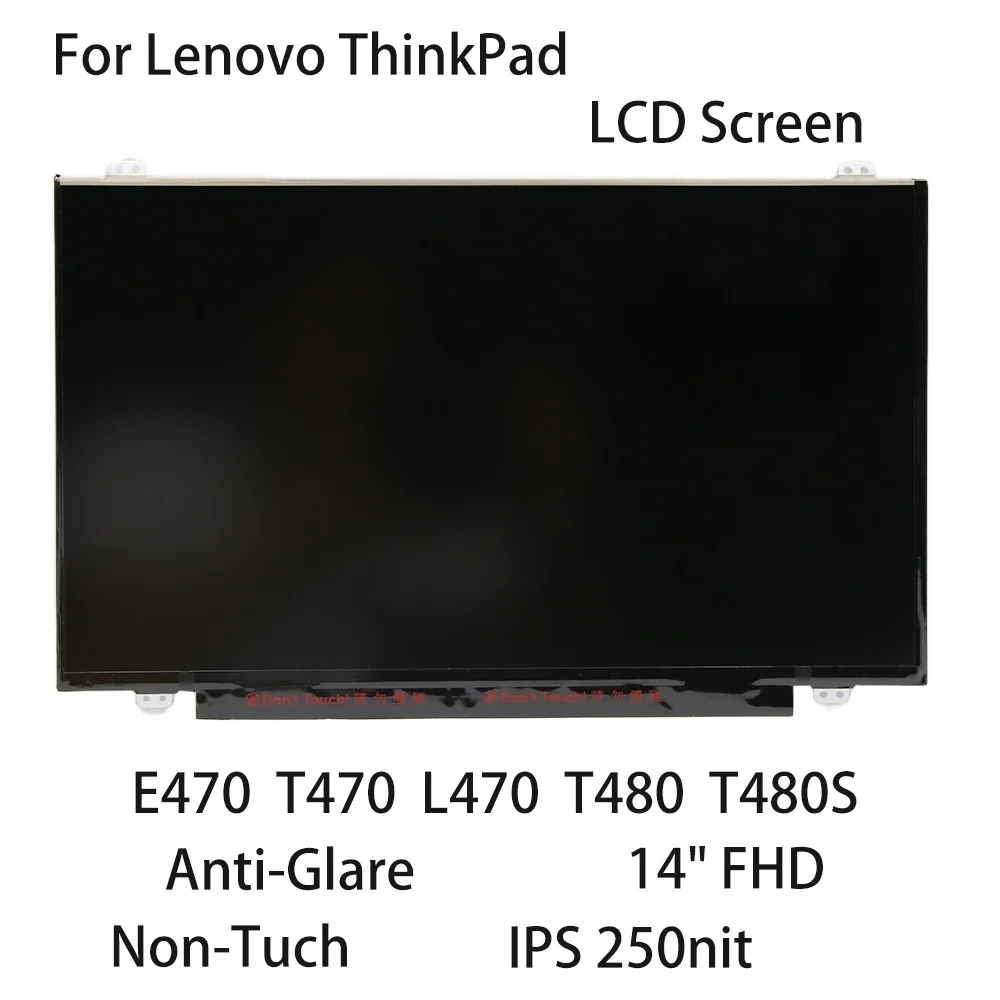 

14 "FHD новый для Lenovo ThinkPad E470 T470 L470 T480 T480S ЖК-экран без покрытия с антибликовым покрытием IPS 250nit 01EN100 00NY657 00NY673