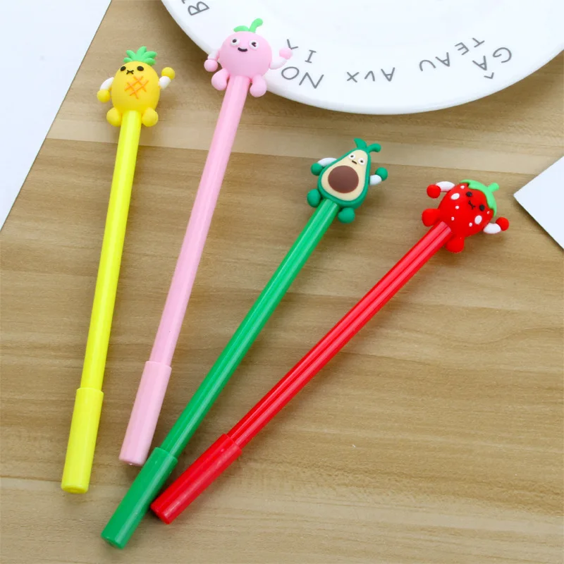 

Оптовая продажа, товары для студентов, гелевая ручка с мультипликационными фруктами, товары для студентов, учебы и офиса, гелевая ручка, Канцтовары