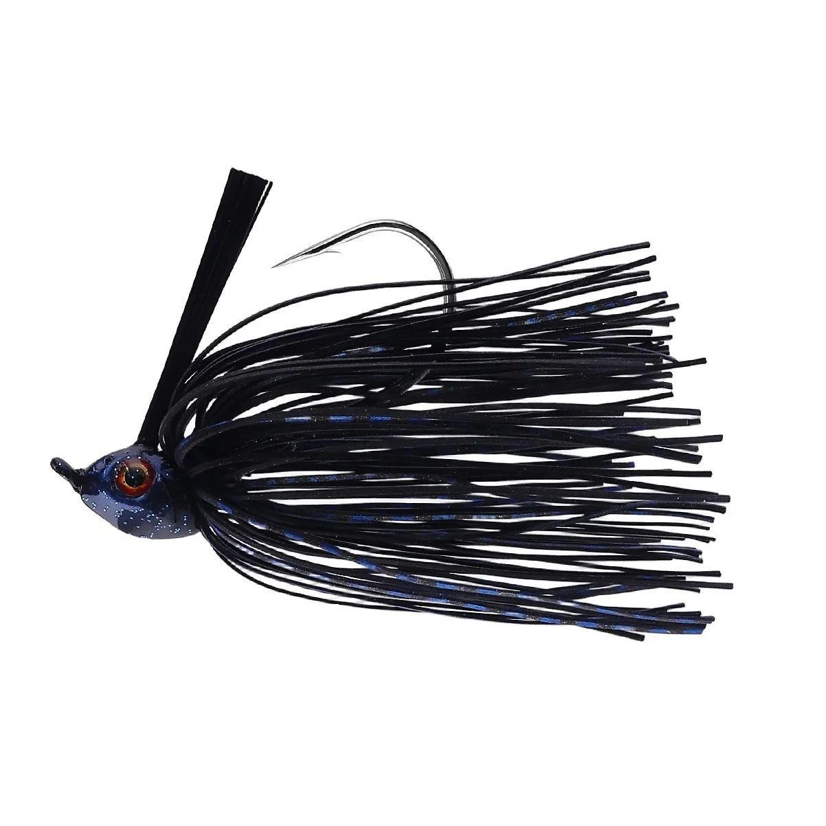 12 g/15 g Silikonröcke Weedless Bass Fishing Jigs Hakenköder mit verstärktem Unkrautschutz Buzzbait Bait Swimbait für Hecht Zander