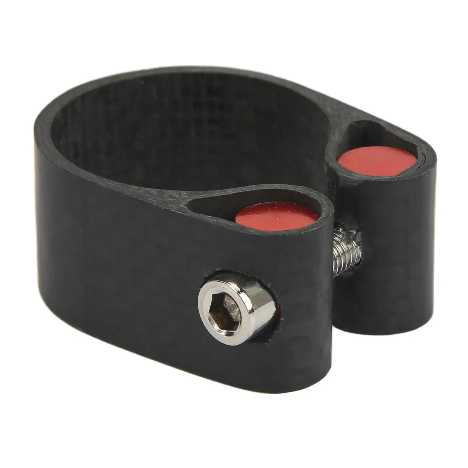 

Carbon Fiber Bike Seatpost Clamp - CNC Cut Tube Clip for Mountain & for road Bikes 30.8/31.6mm - Black