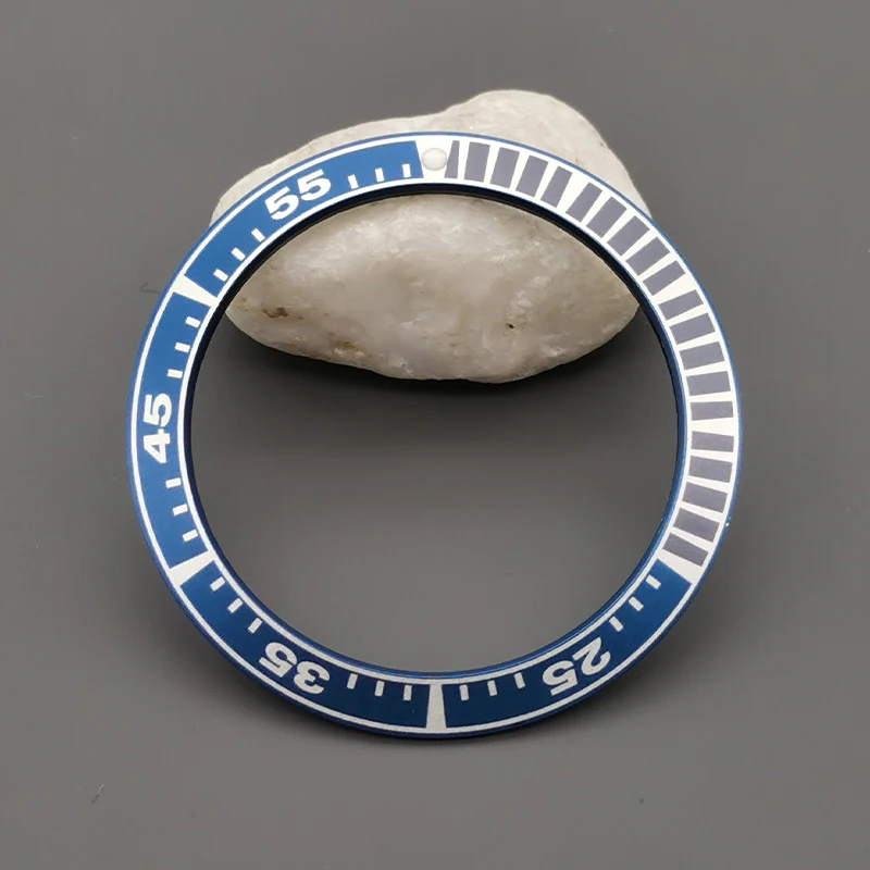 40mm x 31,5mm flache Aluminium Lünette Einsatz Ring Samurai Lünette Ring passend für King Srpf Samurai Uhrengehäuse Ring Ersatzteile für Uhren – Detail 7