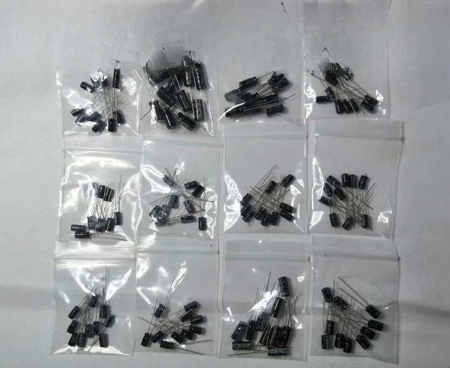 120pcs=12 Values*10pcs 0.22UF-470UF Aluminum Electrolytic Capacitor Kit Set Pack 50V 16V 0.47/1/2.2/4.7/10/22/33/47/100/220