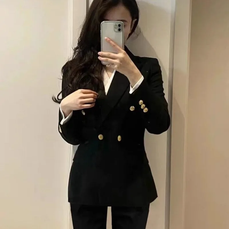 여성용 프리미엄 블레이저 재킷 면접, 비즈니스 미팅, 대학생, 프로페셔널 시크를 위한 스타일리시한 오피스 웨어