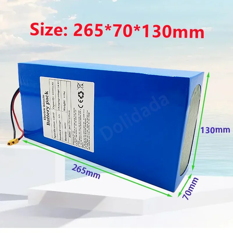 Brand New18650 65000mah 14S6P 52v Electric Bicycle Lithium Battery2000w Suitable for Balance Bikes, Scooters, Tricycles with BMS