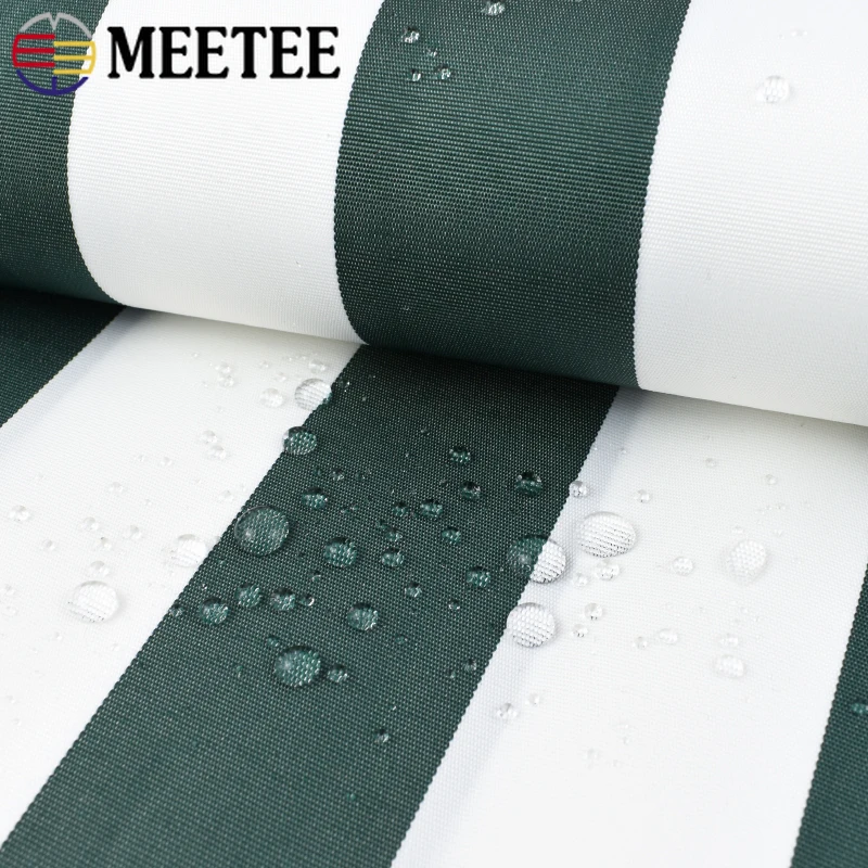 100*150cm Meetee 600D Stripe tessuto impermeabile in tessuto Oxford per Poncho antipioggia ombrellone sedia da spiaggia tenda da esterno cucire