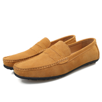 Men Casual Shoes Fashion Men Shoes Handmade Suede Genuine Leather Mens Loafers Moccasins Slip On Men's Flats Male Driving Shoes