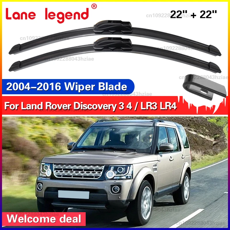 2 uds limpiaparabrisas de coche para LAND ROVER Discovery 3 4 / LR3 LR4 2004-2016 limpiaparabrisas delanteros cepillos accesorios para automóviles 2014 2015 2016