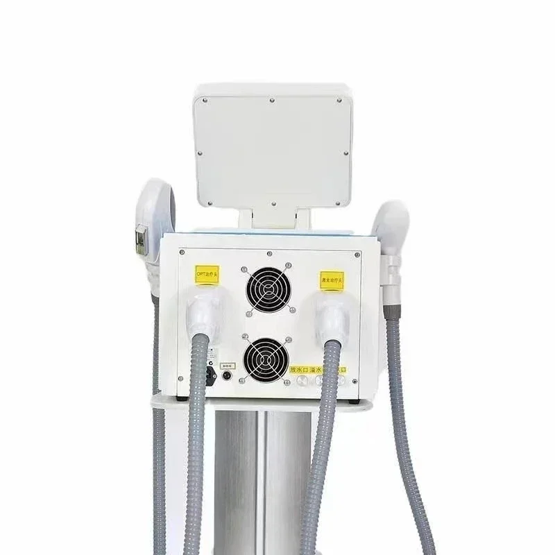 Fábrica 2 em 1 multifuncional ipl cabelo remoção permanente rfskin rejuvenescimento nd yag laser tatuagem pigmento remoção máquina de beleza