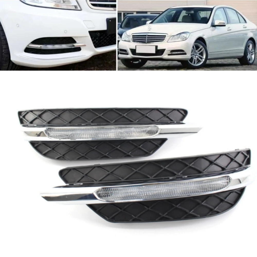 LED-Tagfahrlicht-Nebelscheinwerfer mit Lampenabdeckungen für Mercedes-Benz 2012-2014 W204 C250 C300 C350