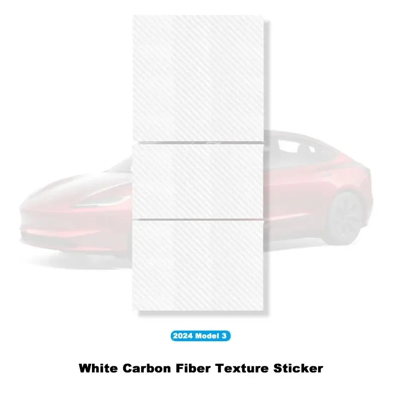 

Wood Grain Center Console Panel Sticker Film For Tesla Model 3 2024 2025 Carbon Central Control Cover Car Interior Accessories