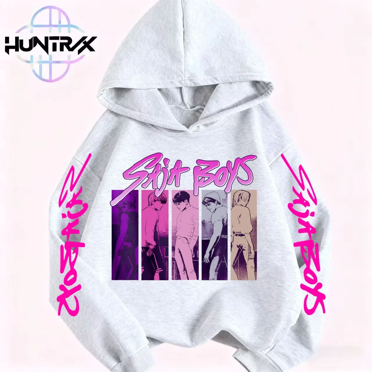 جديد 2025 KPop شيطان الصيادين الاطفال هوديي Kawaii الكرتون المطبوعة انغلق معطف بقلنسوة الأولاد الخريف سترة طفلة الملابس الشتوية #3