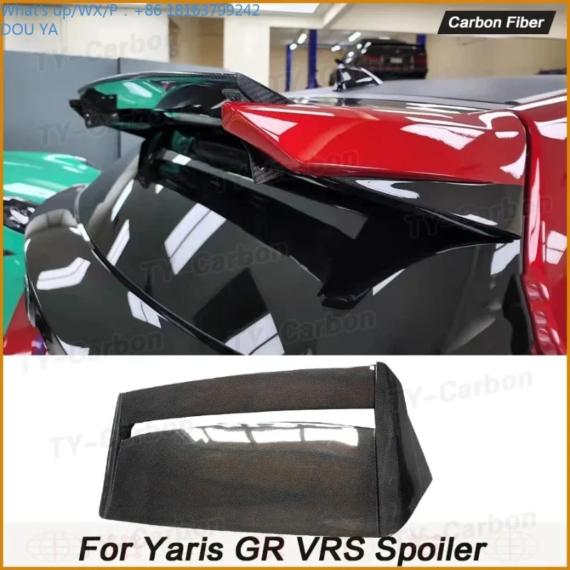 

VRS Style For Toyota Yaris GR GXPA16 Rear Carbon Fiber Rear Spoiler Wing Car Exterior Replacement Car Accessories FRP Bodykit