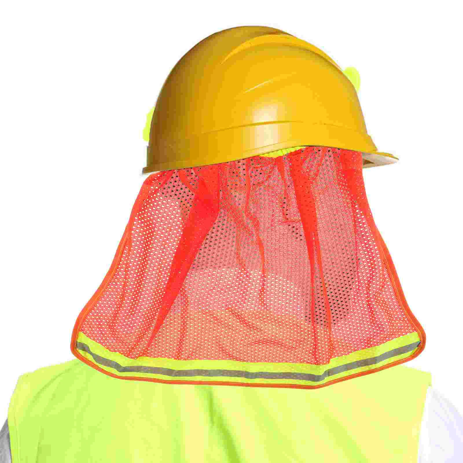 Cubierta de seguridad protección sombrero visera ala dura gorra reflectante cuello cortina sombra red de construcción