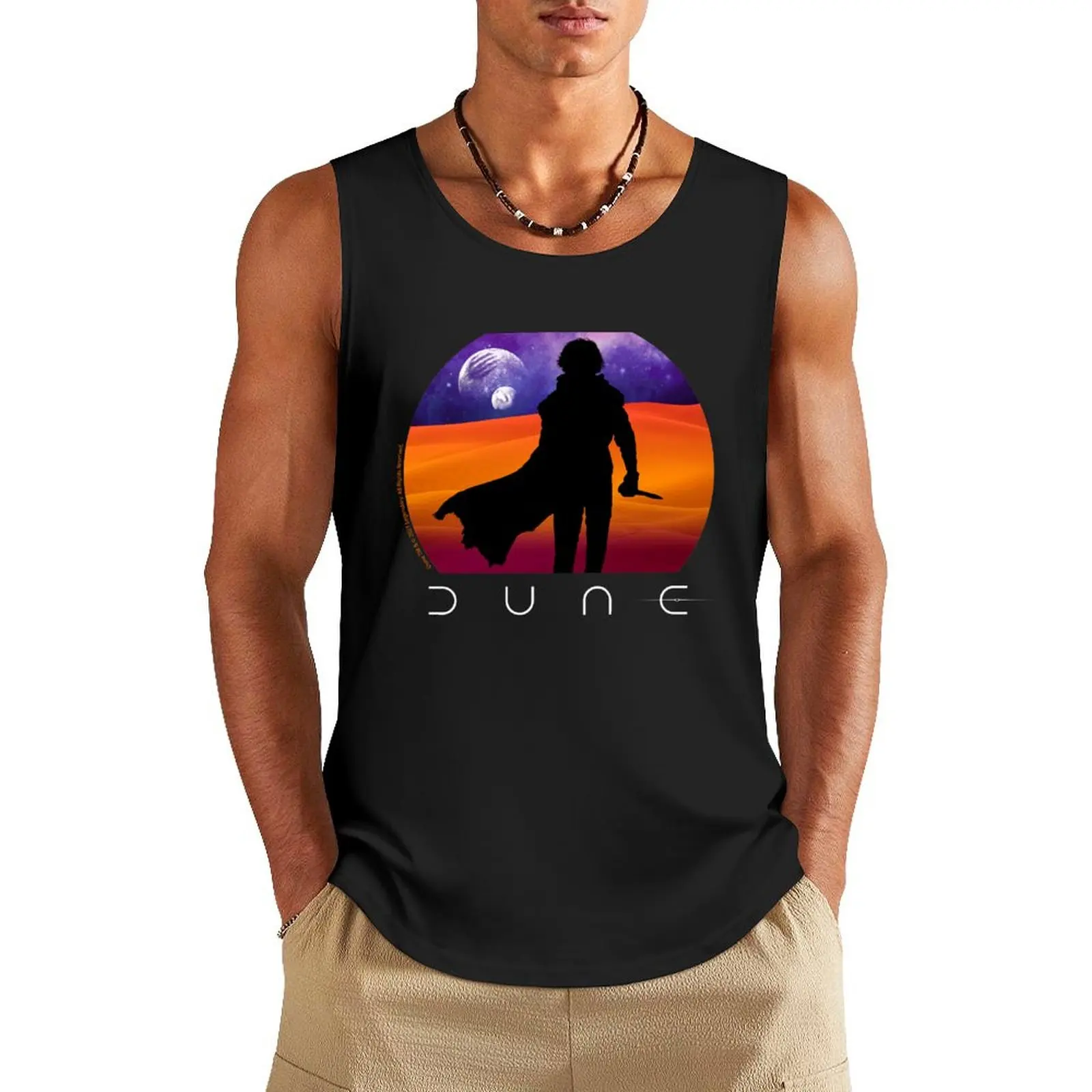 

Dune - Muad'Dib Tank Top sleeveless shirt man gym clothes for men