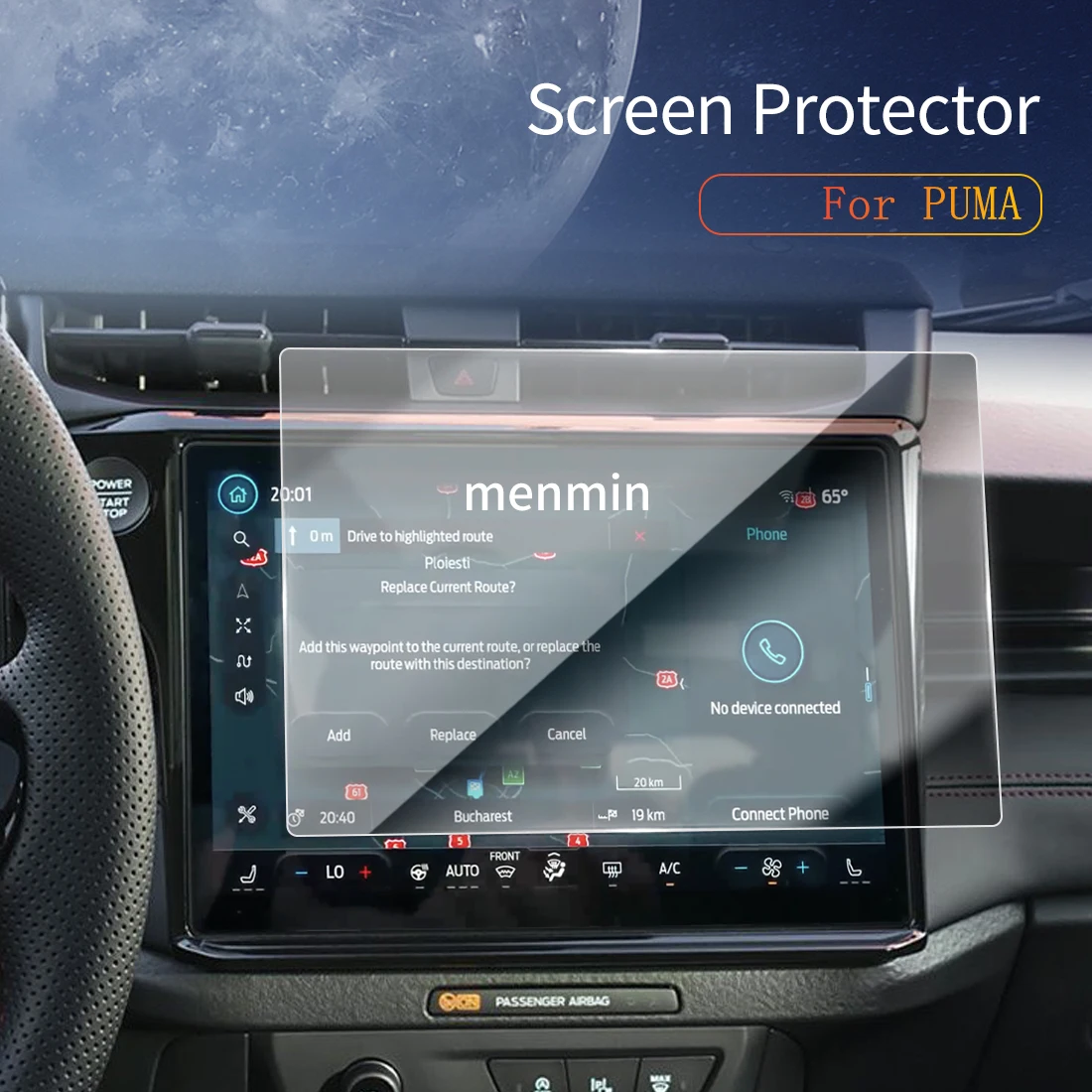 

Автомобильные наклейки Dash Carplay, зеркало, защита экрана, дисплей, закаленное стекло, защитный автомобиль для 24 Changan Ford PUMA