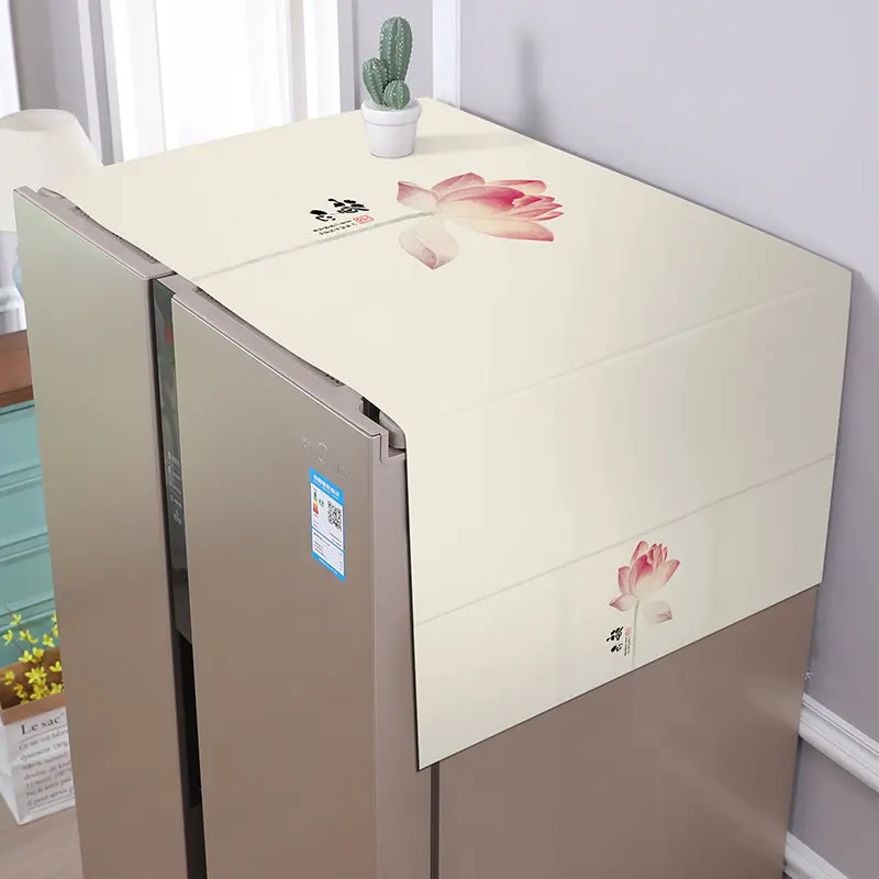 VIKAMA Heavy Duty Refrigerator Dust Cover for Fridge Top Microwave Washing Machine