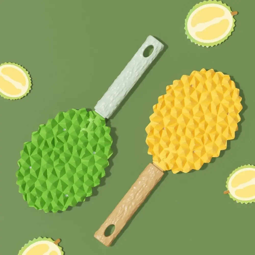 

2Pcs Durian Shape Cat Floating Hair Comb Anti-slip Handle Double-sided Dog Hair Removal Scraper Hanging Hole Comfortable
