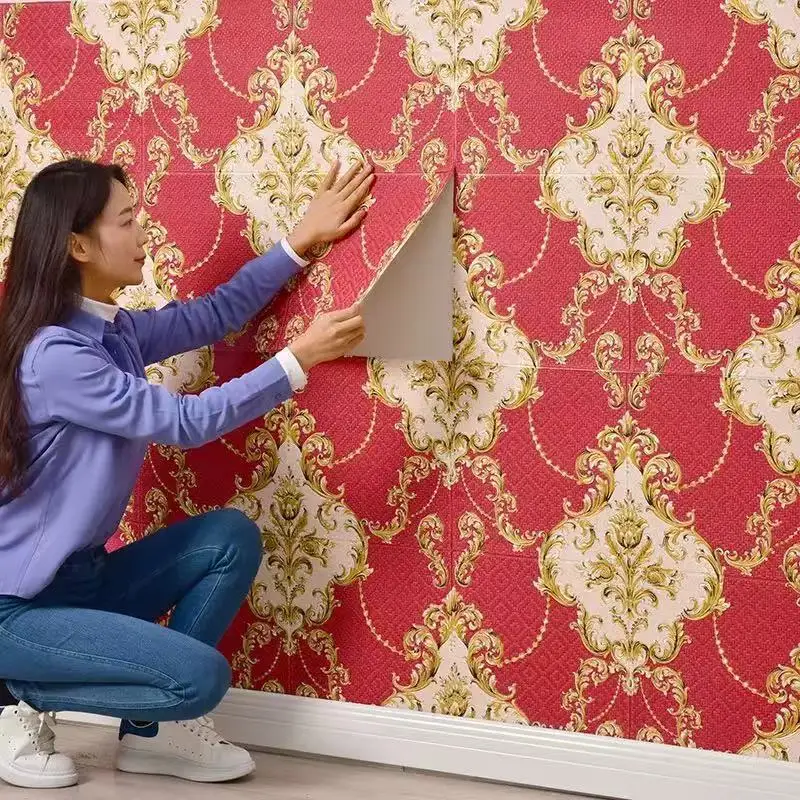 Self-Adhesive 3D Wall Panels 15 Pcs Large Size PVC Waterproof for Accent Walls Rental Apartment DIY Peel & Stick Home Decor