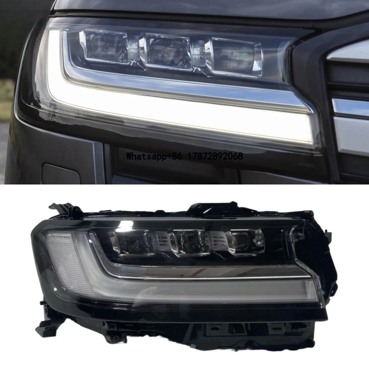 

For Land Cruiser Headlight 2022-2025 Cruiser Left and Right Original LED Headlight LED Daytime Running Lights