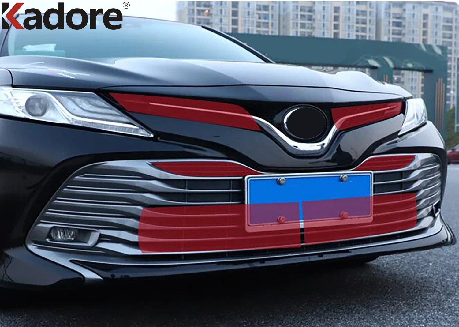 For Toyota Camry 70 LE XLE 2018 2019 2020 2021 2022 Car Insect Screening Mesh Front Center Grille Insert Net Cover Accessories