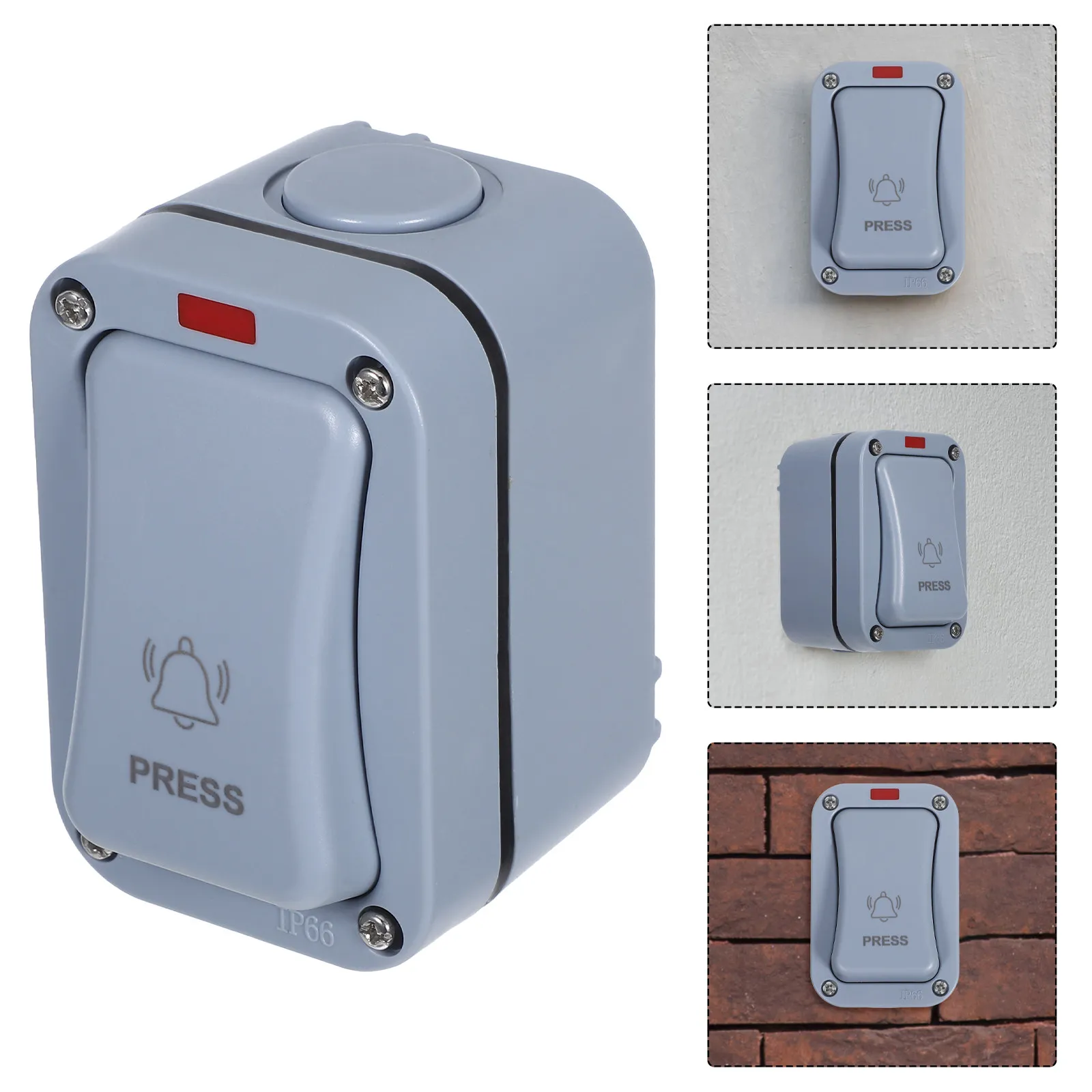 Melhorias domésticas - Portas, portões e janelas - Equipamentos para portas - Botão de campainha