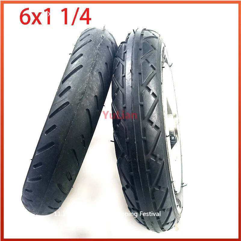 6x1 1/4 tyre 150MM Scooter Inflation Wheel Aluminium plastic Hub Inner Tube Electric Scooter 6 Inch Pneumatic Tire