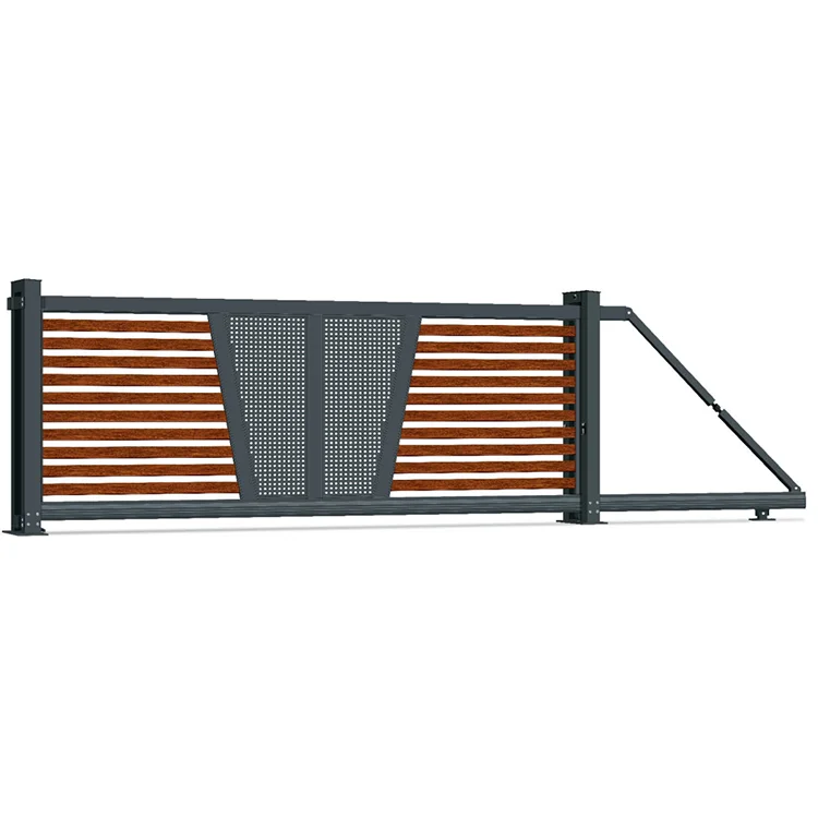 Ace Aluminum Gate Cantilever Sliding Gate Beam Heavy   Wheel Support Roller Kit Stainless Steel Cantilever Gate Track Rail