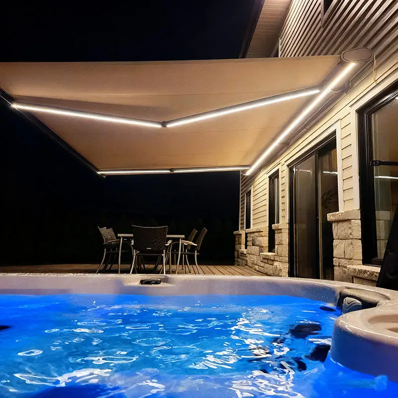 Fashionable Outdoor Rainproof Sunshade Suitable for Backyard of Homes and Around Swimming Pools Awning High Quality Canopy