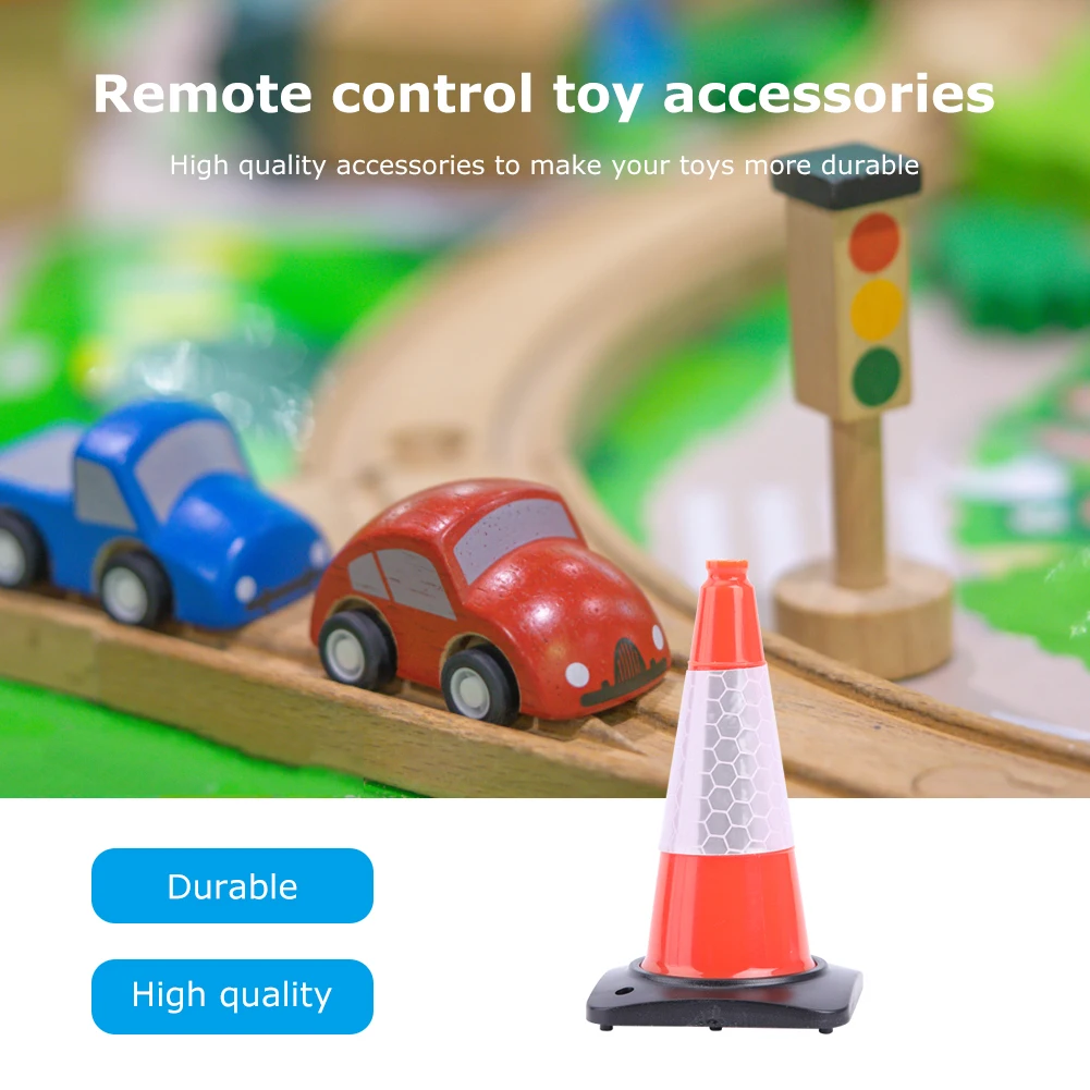 

Reflective Road Cones Roadblock Car Safety Warning Cone Play House Accessories for Kids Children Christmas Gifts