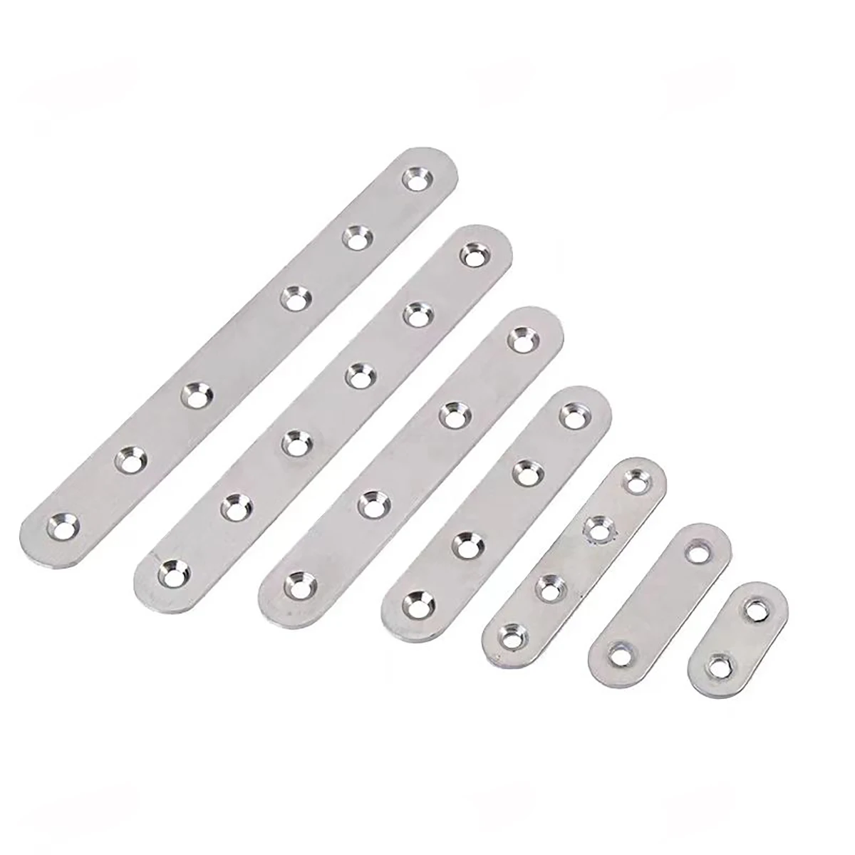 Thickened Stainless Steel Furniture Connectors With Flat Corner Code, Straight Piece Wooden Board Chair Fasteners