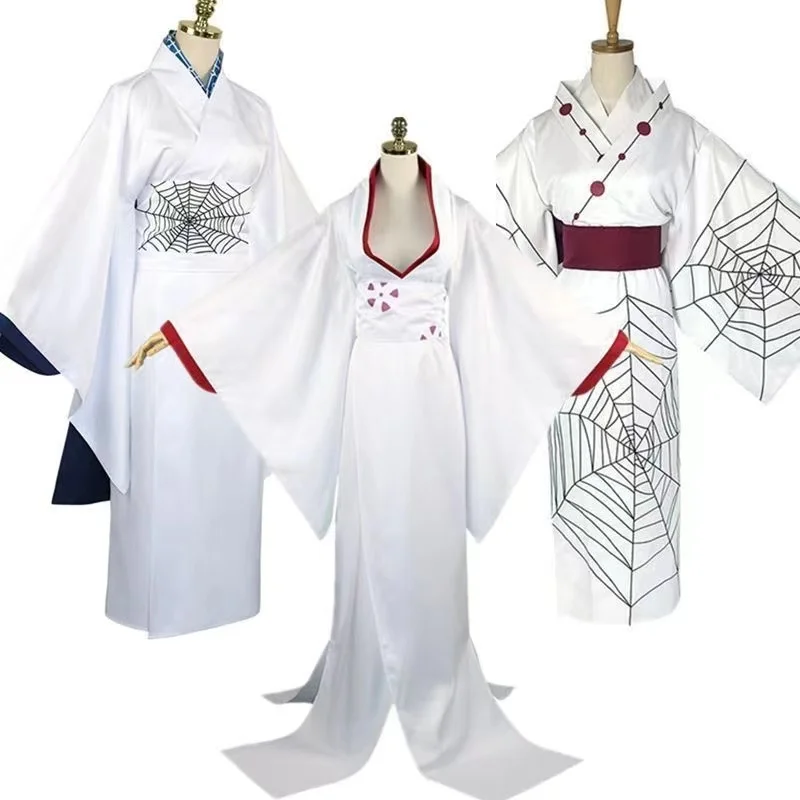 Cosplay costumes Twelve Ghost Moon Spider Tired Japanese Kimono Cosplay Full Costume Set for Women and Men