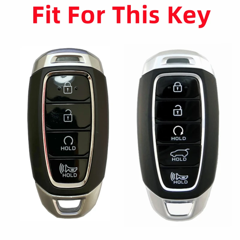 New Style Soft TPU Car Remote Key Case Cover For Hyundai Kona Elantra GT Encino Solaris Azera Grandeur Accent Santa Fe Palisade