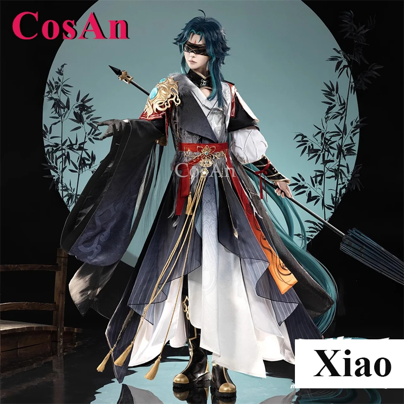 CosAn Game Genshin Impact Xiao Cosplay Costumes Dijiang Yaksha Handsome Fashion Combat Uniform Halloween Role Play Clothing S-XL