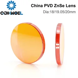 China CO2 ZnSe Laser Focus Lens Dia.18 19.05 20 mm FL38.1 50.8 63.5 101.6 127mm 1.5 - 4