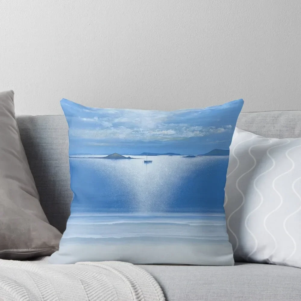 Evening light Tresco harbour Throw Pillow luxury sofa pillows autumn pillowcase pillow cover christmas pillow