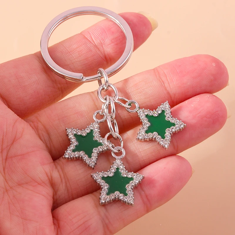 Aihua Y2K Schlüsselanhänger Kristall Stern Schlüsselanhänger für Frauen Männer Freundschaft Geschenk Handtasche Dekoration handgemachten Schmuck – Detail 19