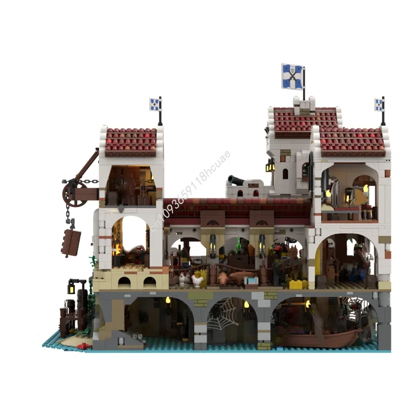 4982 Uds. MOC Eldorado fortaleza piratas modelo bloques de construcción DIY Idea juguete educativo ladrillo regalos de navidad cumpleaños