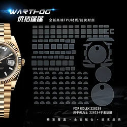 Suitable for Rolex 228238 watch film 40DD black rock sugar week calendar 40MM dial