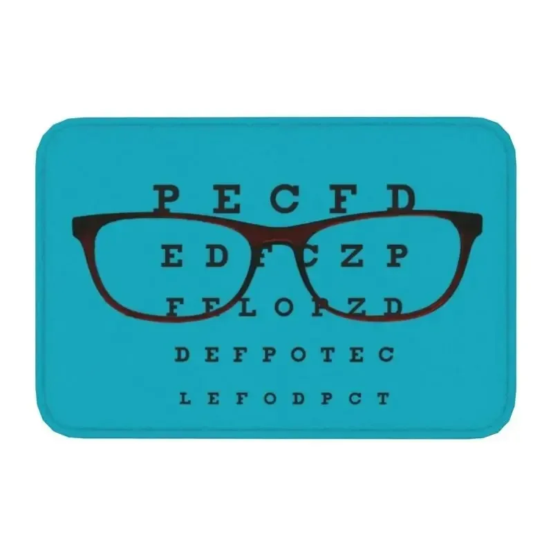 Snellen Eye Chart Front Floor Door Optometrist Optician Kitchen  Entrance Mat Outdoor   Bathroom Doormat Garage Carpet Rug