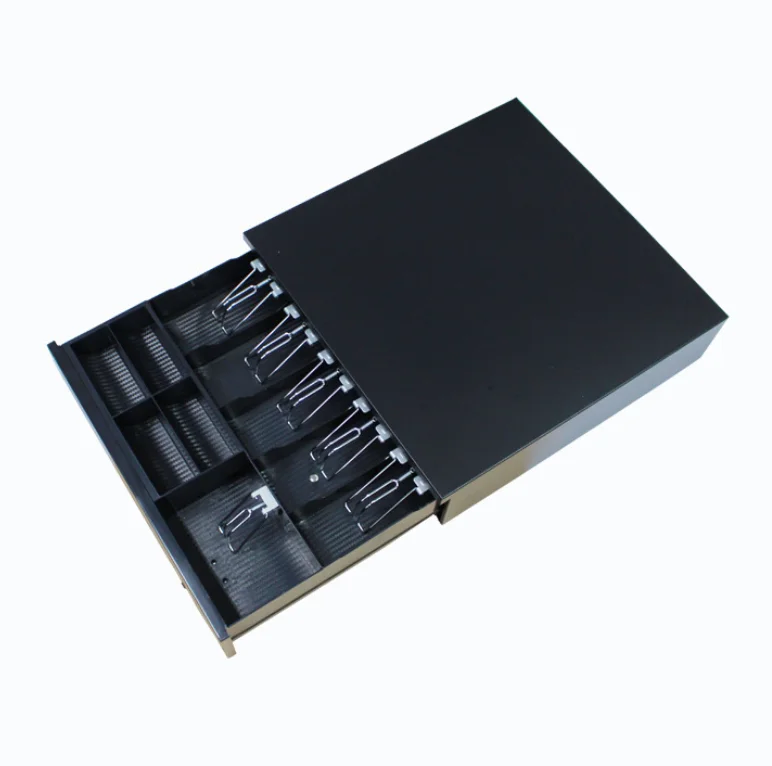 Supermarket 405 Detachable Electronic Cash Register Box Metal Iron POS System Money Bill Coin Check Drawer Checkout Counters