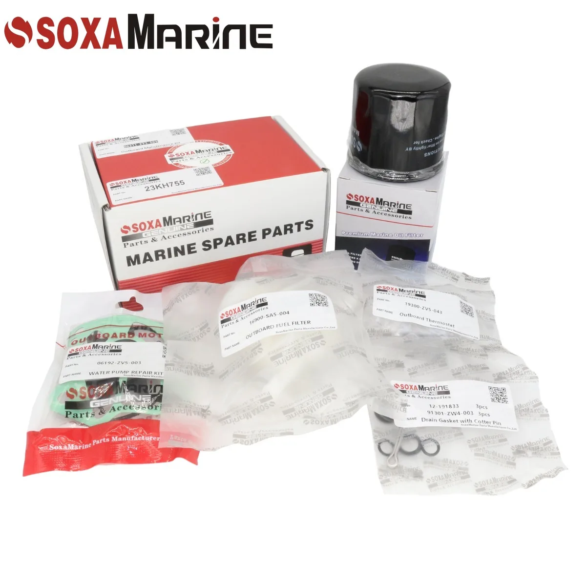 

Maintenance Kit For Honda 30 40 45 50 HP BF35A BF40A BF45A BF50A Marine Outboard Water Pump Repair with Thermostat Oil Filter