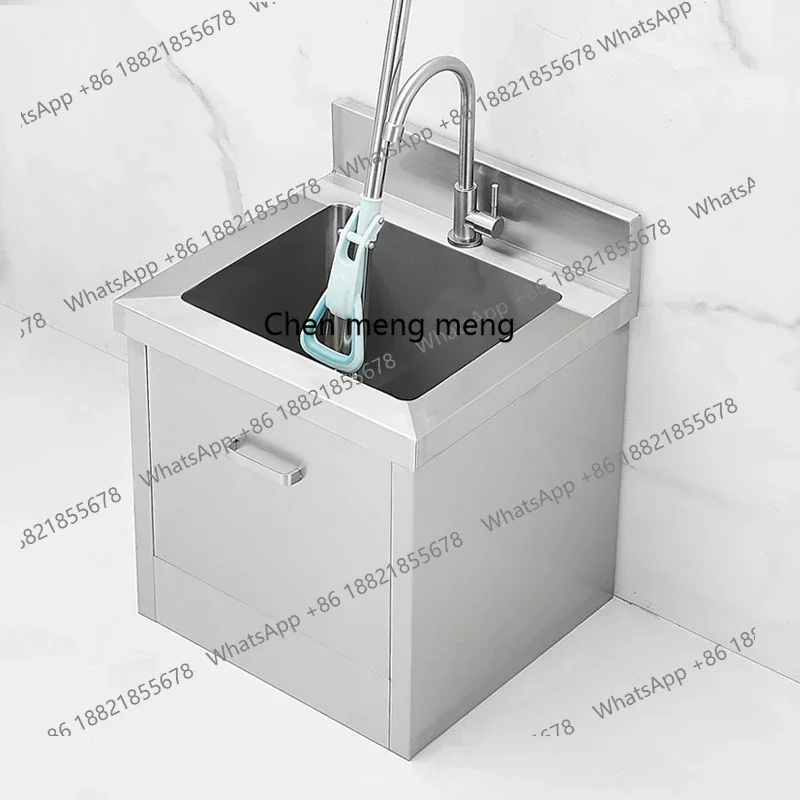 A139 304 stainless steel purification workshop mop pool floor-to-ceiling bathroom balcony mop pool commercial