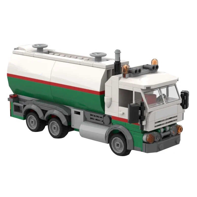 MOC الشاحنات مدينة مركبة لاقط البضائع الثقيلة النقل نموذج بنة صيانة الناقلة سيارات لعب الهدايا