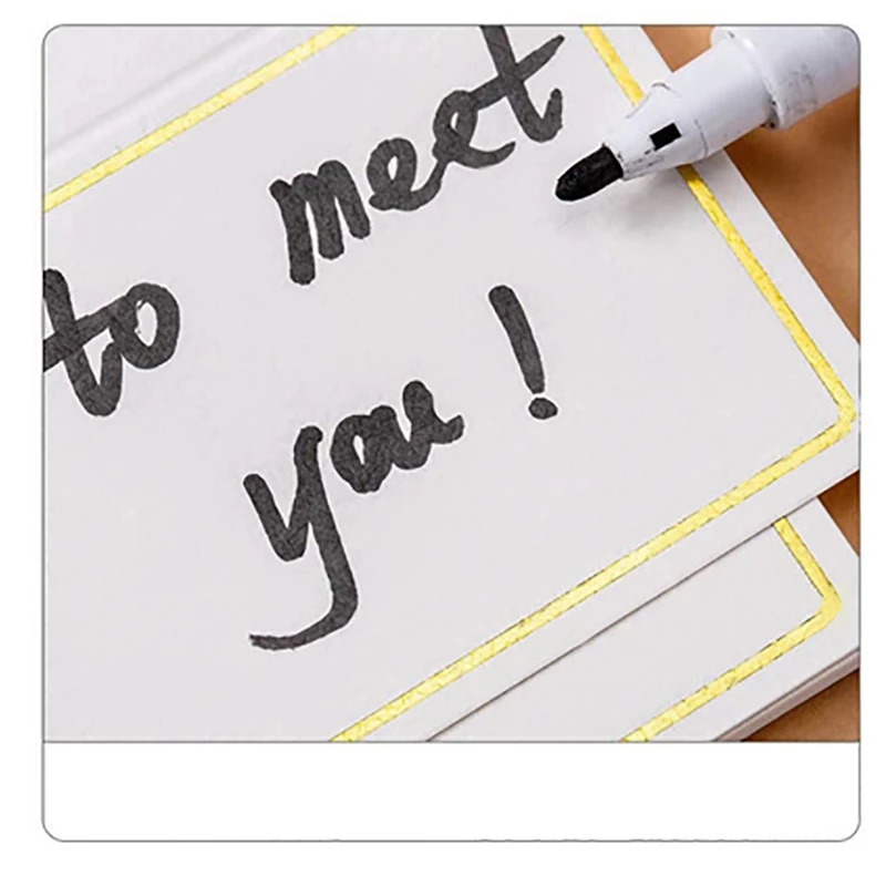 150Pcs Place Cards With Foil Border Table Tent Cards Texture Seating Card Blank Escort Name Place Card For Table Setting Durable